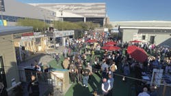 Attendees at Pro Builder's Show Village enjoying the outdoor exhibits. Attendees at Pro Builder's Show Village enjoying the outdoor exhibits.