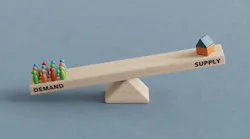 Teeter-totter with housing demand exceeding supply.