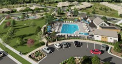 A rendering of the pool area in Sonders Fort Collins A rendering of the pool area in Sonders Fort Collins