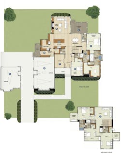 Floor plan for The Sedgewick, a luxury home designed by GMD Design. Floor plan for The Sedgewick, a luxury home designed by GMD Design.