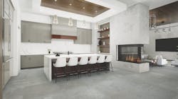 Interior and kitchen in Riverscape by TK Design & Associates Interior and kitchen in Riverscape by TK Design & Associates