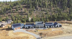 Aerial view of the Panorama Idea Home. Aerial view of the Panorama Idea Home.