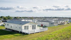 A mobile home park A mobile home park
