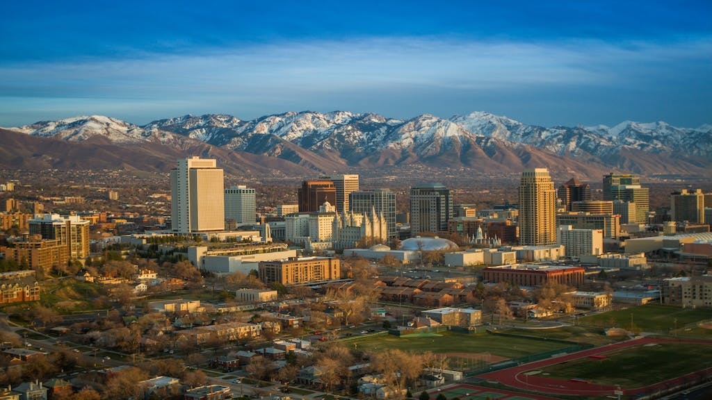 Skyline view of Salt Lake City
