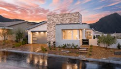 Exterior view of Plan 3 of Arrow Peak at Kyle Pointe in Las Vegas Exterior view of Plan 3 of Arrow Peak at Kyle Pointe in Las Vegas