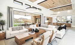 The great room in a Camelot Homes' the design in Stone Ridge community The great room in a Camelot Homes' the design in Stone Ridge community