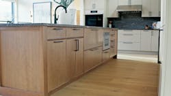 Row of Aspire cabinetry from Wellborn can be seen in this kitchen Row of Aspire cabinetry from Wellborn can be seen in this kitchen