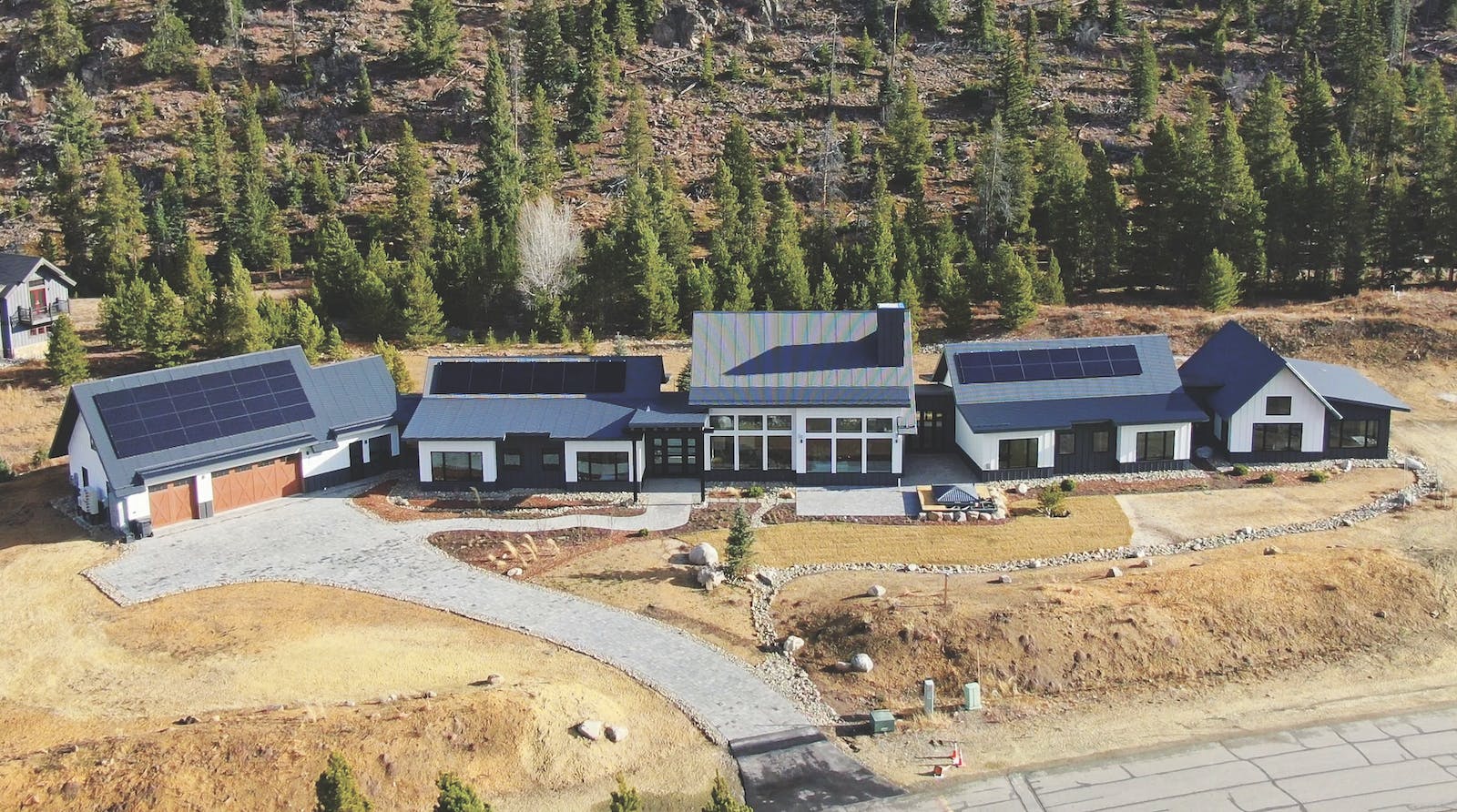 Aerial view of the Panorama Idea Home in Colorado
