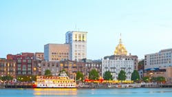 Savannah city skyline Savannah city skyline