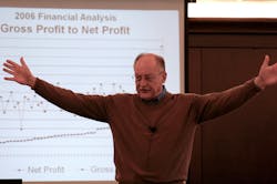 Chuck Shinn giving a presentation to home builders Chuck Shinn giving a presentation to home builders