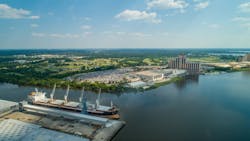 View of Lake Charles, La. from the water View of Lake Charles, La. from the water
