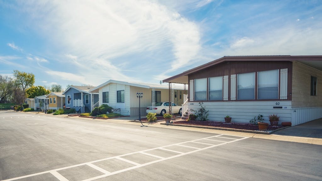 Mobile home park in California