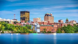 Manchester, N.H., skyline at dusk Manchester, N.H., skyline at dusk