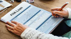 A homebuyer fills out an FHA loan application
