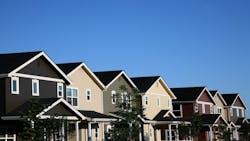 A row of townhomes A row of townhomes