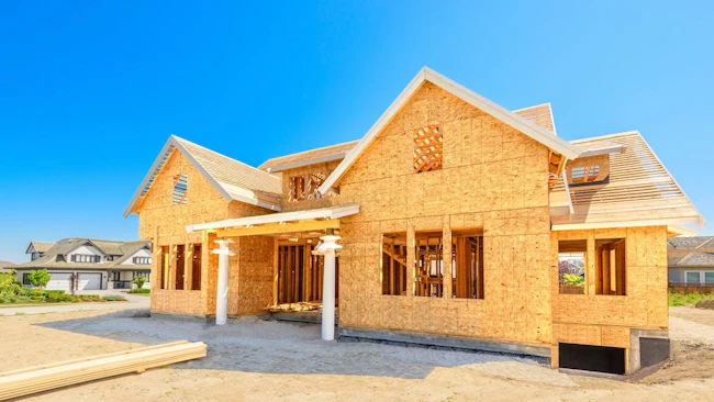 A home under construction