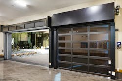 The VertiStack Avante Aluminum and Glass Garage Door from Clopay installed in The New American Home 2025 The VertiStack Avante Aluminum and Glass Garage Door from Clopay installed in The New American Home 2025