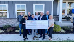Atlantic Builders presents Goodwill Industries with a check for $250,000