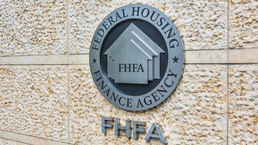 FHFA logo outside building