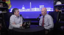 National Association of Home Builders COO Paul Lopez (left) and CEO Jim Tobin (right) discuss tariffs in a recent episode of the Housing Developments podcast.