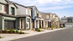 A row of single-family homes A row of single-family homes