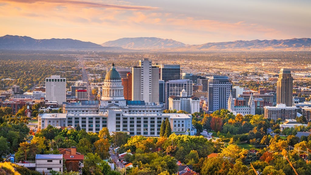 View of Salt Lake City skyline