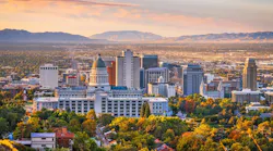 View of Salt Lake City skyline