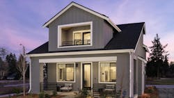 Front elevation of Centre Cottages' Dewberry Plan by Dahlin Architecture | Planning | Interiors Front elevation of Centre Cottages' Dewberry Plan by Dahlin Architecture | Planning | Interiors