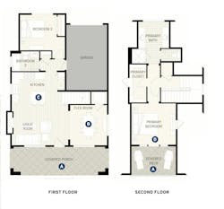 Floor plans for Centre Cottages' Dewberry Plan by Dahlin Architecture | Planning | Interiors Floor plans for Centre Cottages' Dewberry Plan by Dahlin Architecture | Planning | Interiors