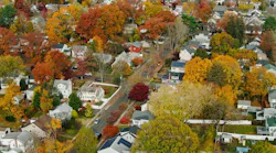 Homes in Stamford, Conn. during fall