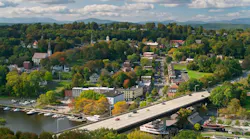 Aerial view of Kingston, N.Y.