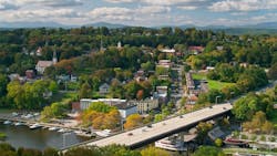 Aerial view of Kingston, N.Y. Aerial view of Kingston, N.Y.