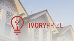 Ivory Prize logo with houses in background