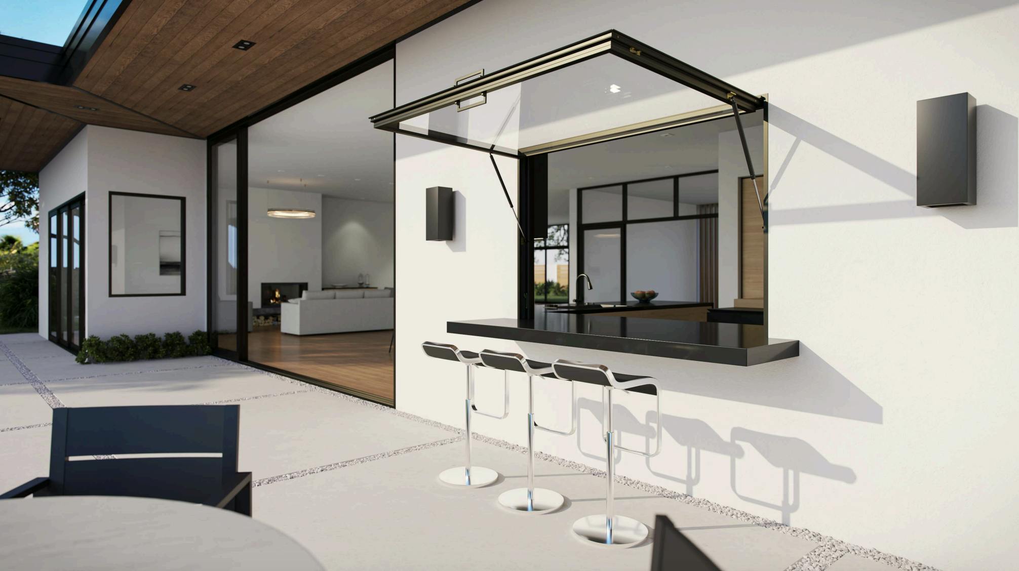 The Series 7665 PassThrough Awning Window from Western Window Systems