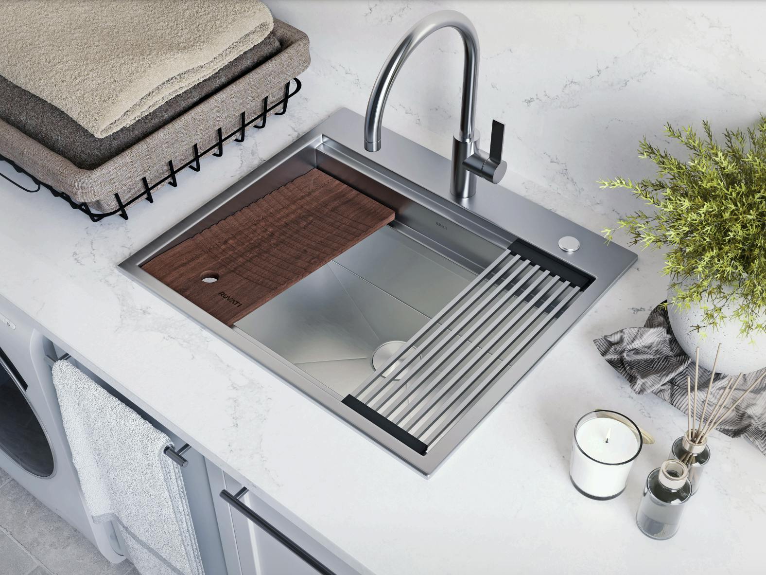 Alto laundry sink collection from Ruvati