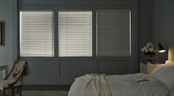 Aria Soft Blinds from Hunter Douglas installed in a bedroom Aria Soft Blinds from Hunter Douglas installed in a bedroom