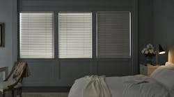 Aria Soft Blinds from Hunter Douglas installed in a bedroom Aria Soft Blinds from Hunter Douglas installed in a bedroom