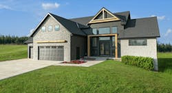 3D rendering of Evolve Stone stone veneer installed on a home 3D rendering of Evolve Stone stone veneer installed on a home