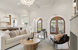 Living room with view to the kitchen in a Manuel Builders' home Living room with view to the kitchen in a Manuel Builders' home