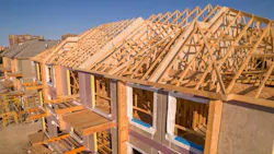 Homes under construction