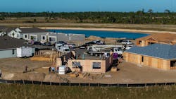 DR Horton homes under construction at Babcock Racnch, Florida DR Horton homes under construction at Babcock Racnch, Florida