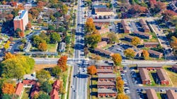 Aerial view of residential area in Nashville, Tennessee Aerial view of residential area in Nashville, Tennessee