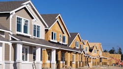 New homes under construction contribute to the decreasing age of the median home in the U.S. New homes under construction contribute to the decreasing age of the median home in the U.S.