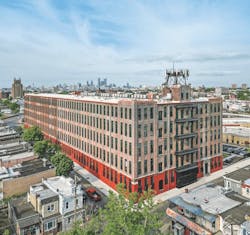 Aerial view of the A & Indiana adaptive reuse project, a 2023 BALA winner Aerial view of the A & Indiana adaptive reuse project, a 2023 BALA winner