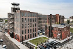 Exterior view of the A & Indiana adaptive reuse project, a 2023 BALA winner Exterior view of the A & Indiana adaptive reuse project, a 2023 BALA winner