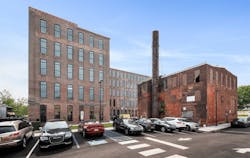 An exterior view of the A & Indiana adaptive reuse project after its renovation An exterior view of the A & Indiana adaptive reuse project after its renovation