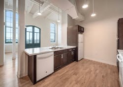 A 2-bedroom unit in the A & Indiana adaptive reuse project A 2-bedroom unit in the A & Indiana adaptive reuse project