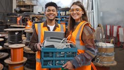Two young people working skilled trades jobs Two young people working skilled trades jobs