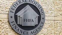 The logo of the Federal Housing Finance Agency at the agency's headquarters in Washington, D.C. The logo of the Federal Housing Finance Agency at the agency's headquarters in Washington, D.C.