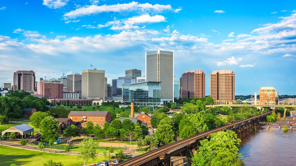 A view of the skyline of Richmond, Va., which is a top metro for single-family renter households.